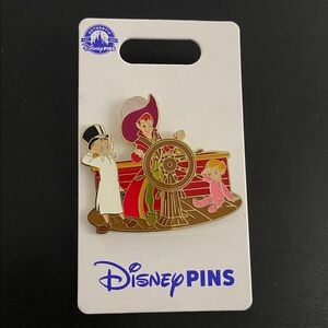 Disney Pins Peter Pan Ship Wheel Michael & John New Authentic